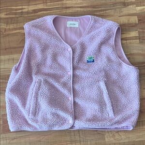 American Vintage Hoktown Sherpa  Vest. Size M/L